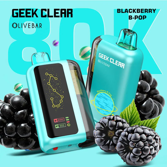 Olivebar Geek Clear 80K(80,000)Puffs Disposable Vape
